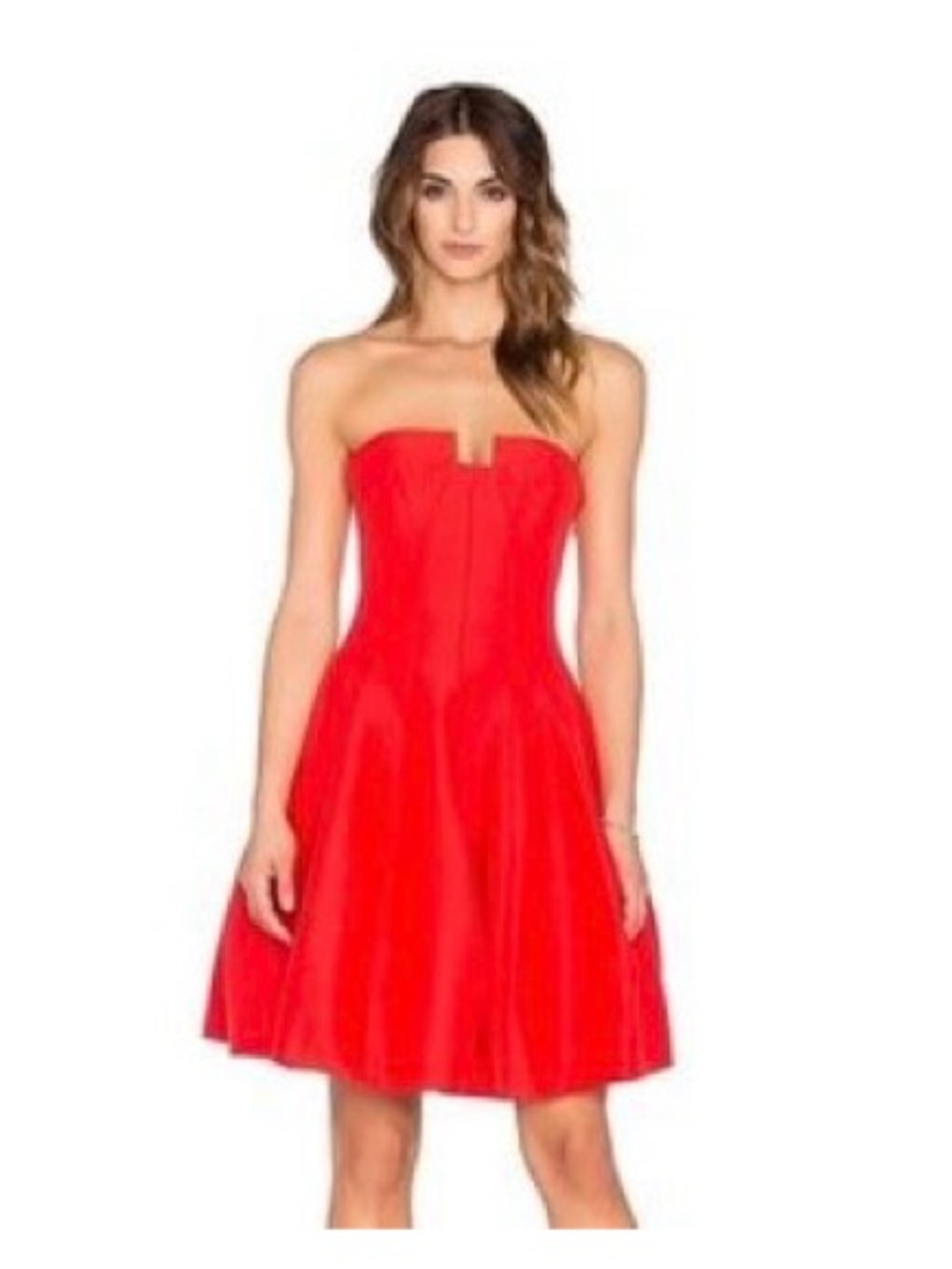 Halston Red Mini Dress Size Small